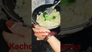 Kachche papite  ka Halwa#👌😋papitahalw#sweetrecipe #sweetdish #recipe #yummy #foodblogger