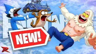 В Fortnite появились новые скины из регулярного шоу! Мордекай, Скипс и Ригби уже в магазине!