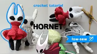 crochet hornet from hollow knight ✦ full amigurumi tutorial