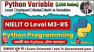 Python LEGB Rule Explained | Scope of Variables in Python in Hindi