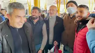 KEMAL KILIÇDAROĞLU, EŞİ SAYIN SELVİ KILIÇDAROĞLU İLE BİRLİKTE PAZAR ALIŞVERİŞİ YAPTI 21 11 2021