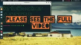 Automation script for KALI LINUX USING BASH LANGUAGE