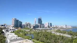 Skyline of Perth, WA at daylight