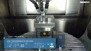 Stainless steel machining &ldquo;Ready to Perform&rdquo;: EXM1 Performmaker Z4 1,5XD ANNX End Mill Cutter in use