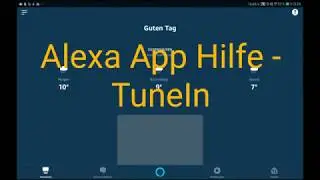 Alexa App Hilfe - TuneIn