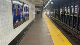 IRT Nostrand Avenue Line: R142 2 and 5 train action at Beverly Road 