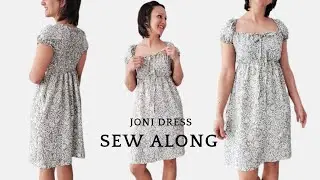 Пошаговый мастер-класс по пошиву платья со сборками | Выкройка от Pattern Scout Joni: блузка и пл...