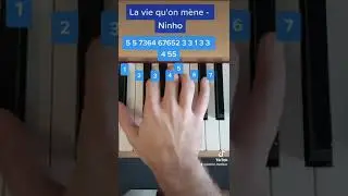 La vie qu'on m&egrave;ne - Piano Tutorial