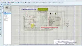 Microcontroller Project : Digital Voting Machine using PIC PIC18f2550 Microcontroller  ( Proteus )