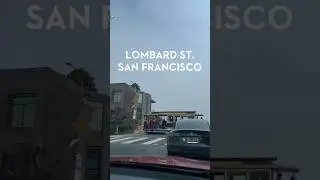 Driving down Lombard St. in San Francisco