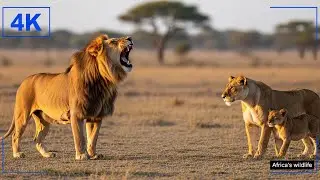 African Lion Documentary. Life of the King of the Jungle. 