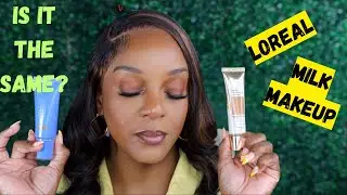 LOREAL AGE REWIND FOUNDATION AND MILK MAKEUP SKIN TINT🚨ARE THEY THE SAME?