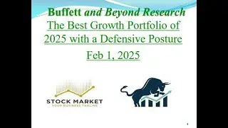 How to pick a 30 stock Growth portfolio with recession resistent growth stocks:  Feb 1 2025