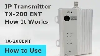 【How to Use】Connect the POCSAG 【TX-200 ENT】 to a server via ethernet【Gold Apollo 金阿波羅】