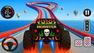 Monster Truck Mega Ramp Impossible Driver - Monster Truck Mega Ramp Racing - Android Gameplay