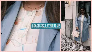 COACH SS21 Newness: Watercolour print dress & Minial Trench and Embroidery print Rogue 25