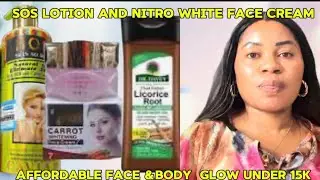 SOS lotion and Nitro White face cream honest review affordable glow under 15k