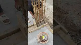 column starter making.#construction #heavycivil #civilengineering #building