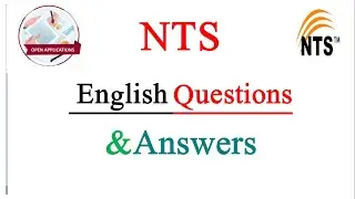 Most Important Nts Question and answers |Nts past paper Mcqs|Nts English Mcqs