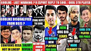 GODL LAST WARNING & PMGC 5TH PLAYER | SNAX NEW ORG HINT | S8UL ANTARYAMI ? AMAN - BUYING NEW PLAYERS