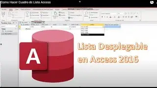 Como Hacer Cuadro de Lista en Access