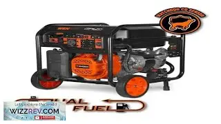 WE SHIP OVERSEAS 8000 Watt 120V 240V Dual Fuel Portable Generator Electric Start