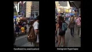 Instagram Hyperlapse Comparison in Times Square