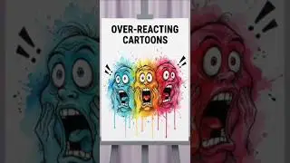 &ldquo;Over-Reacting Cartoons#EmotionDrawing#ArtDesign#VisualArt#TrendingArt#ArtLovers #ytshort #viral