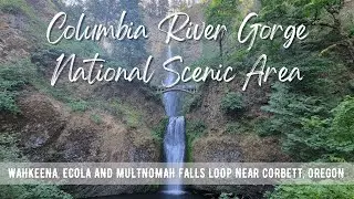 Hiking OREGON : Wahkeena, Ecola & Multnomah Falls Loop | Columbia River Gorge (Waterfall Hike) | 4K