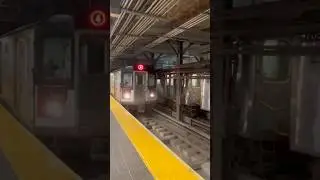 NYC Subway: R142A (4) Train arriving at Borough Hall. #nyct #kawasaki #rapidtransit #railfanning