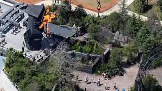 Aerial video of The Burning Blade Tavern
