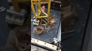 Self-elevating shaft platform lifting demonstration