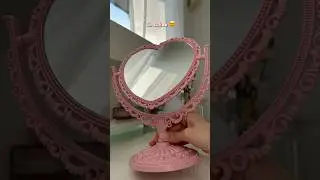 Build a 💕 Heart shaped mirror with me #heart #mirror #youtubeshorts #cupid