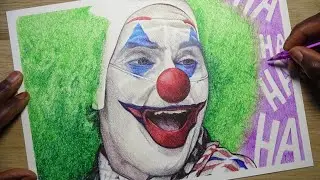 Artist Draws JOKER Using ONLY BALLPOINT PENS | DeMoose Art