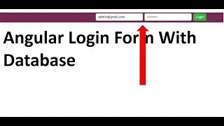 How to create a Login System in Angular | Build Simple GUI Login System | #angular