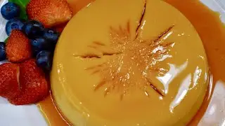 Try this Vegan Dessert No Cook No Bake Orange Flan 4 leches!🍊