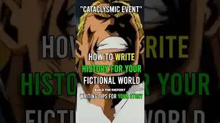 Writing the History of Your Story | Cataclysmic Event #writingtips #writing #worldbuilding