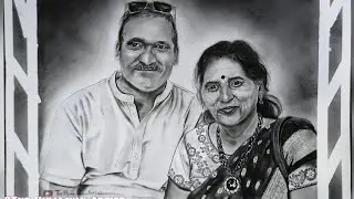 Couple Commissioned Work✍️ #art #artist #artwork #freehand #without grid #explorepage #pencildrawing