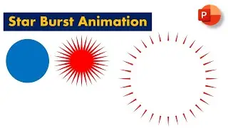 How to create Beautiful Star Burst Animation Effect in PowerPoint | Step By Step #ppt #animation