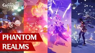 Summertime Squad - Mona, Fischl, Xinyan, Kazuha / Phantom Realms / Event / Genshin Impact