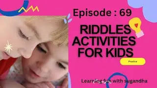 Riddles Activities | fun learning | mental development | English language | kids