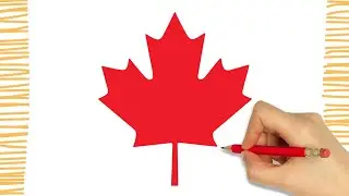 How To Draw a CANADA FLAG I Easy