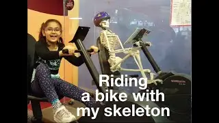 My Skeleton Riding a Bike!  Our Christmas Break trip to the CHILDREN'S Museum!