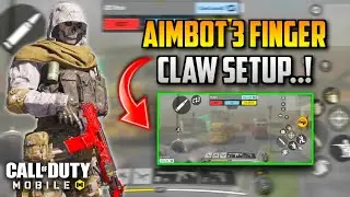AIMBOT 3 FINGER CLAW HUD Setup | Best 3 Finger Claw Setup | Tips & Tricks | COD Mobile 2023