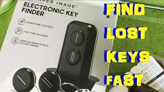 SHARPER IMAGE ELECTRONIC KEY FINDER -Stop losing Car & House Keys with this easy to use Device