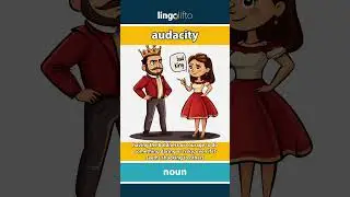 🇬🇧 Audacity Meaning : Flash Card : Learn English Vocabulary