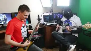 Linkin Park - The Emptiness Machine (guitar and bass cover) feat. @SampleTerminator