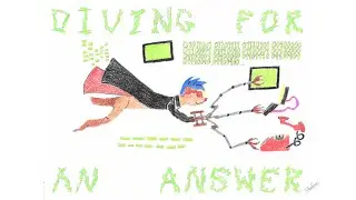Diving For Answer Process - Art - Ferret Guild