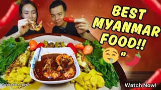 Eating Traditional Myanmar Food 🇲🇲 | Spicy & Delicious Mukbang