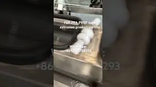 FEP PFA PVDF tube extrusion production line #extruder #teflon